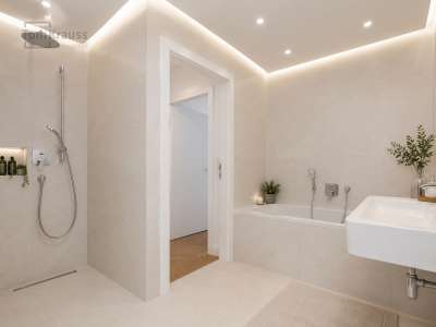 Musterwohnung Bad KI Staging